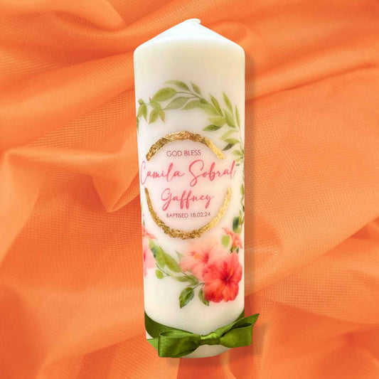 Baptism Candle - Custom Design