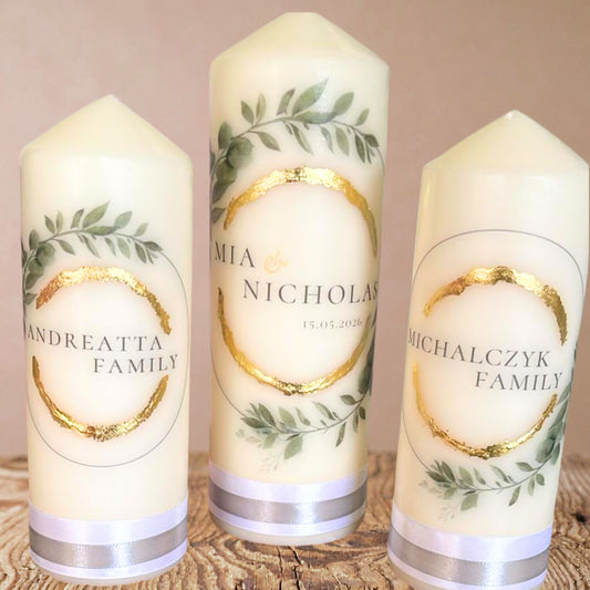 Wedding Candle Set - customised design